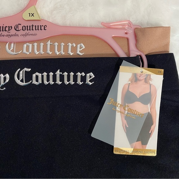 Juicy Couture Seamless Shaping Biker Shorts Slimming Set Black Beige NWT Size 1X - Picture 5 of 8